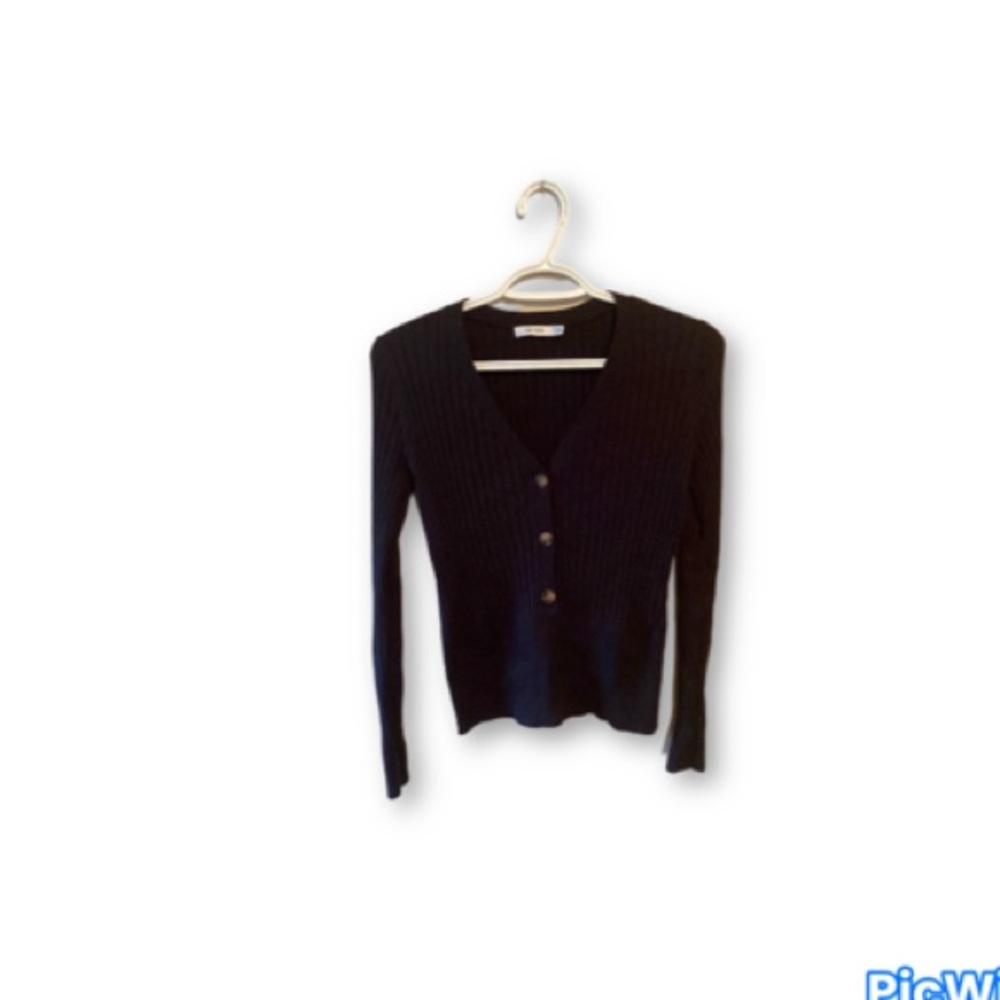 Black Sweater with Buttons